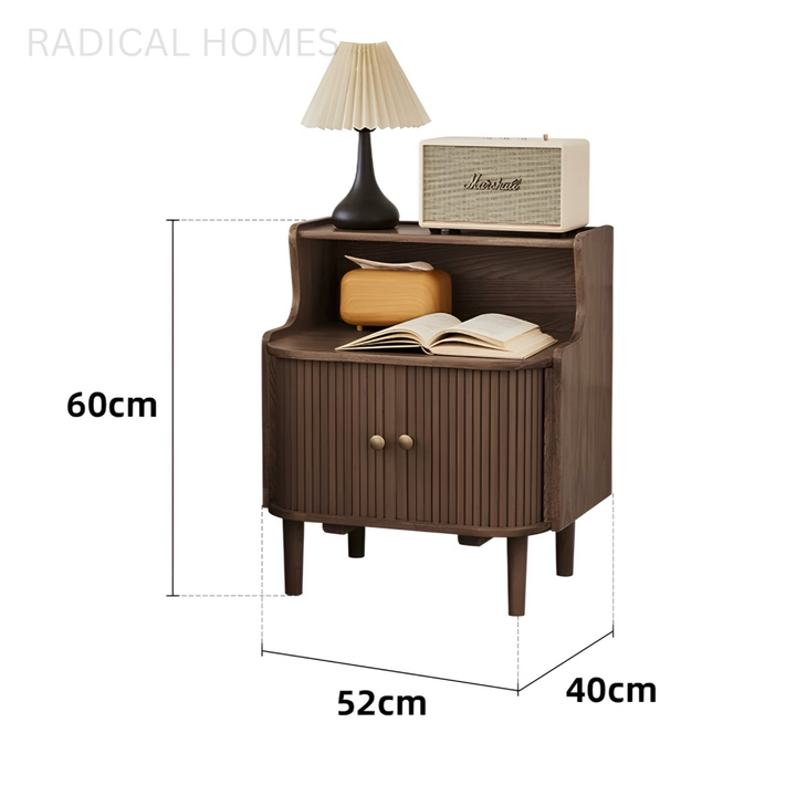 LYXEE Modern Solid Wood Bedside Table - Radical Homes Singapore
