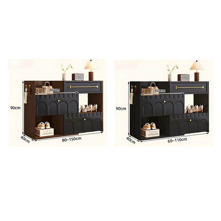 BERONA Modern Extendable Shoe Cabinet