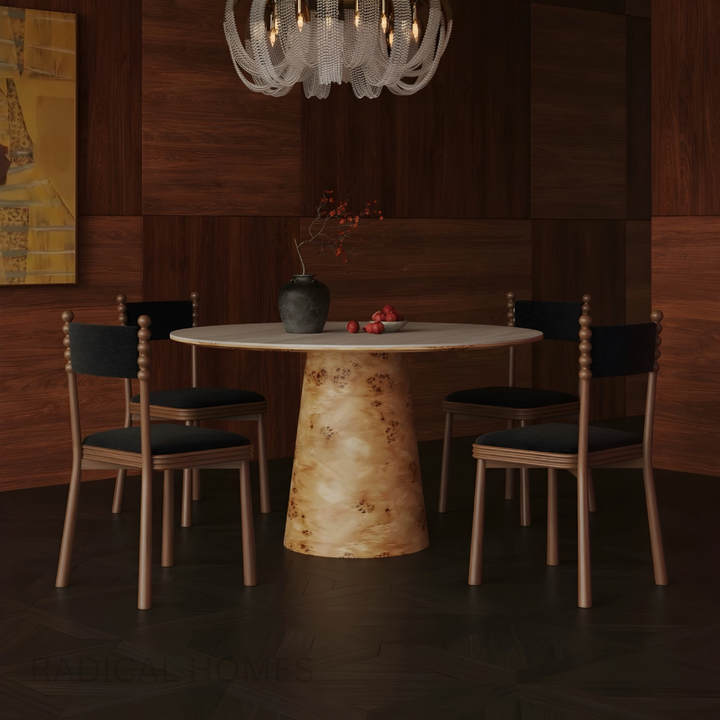 AURELIA Travertine Sintered Stone Dining Table
