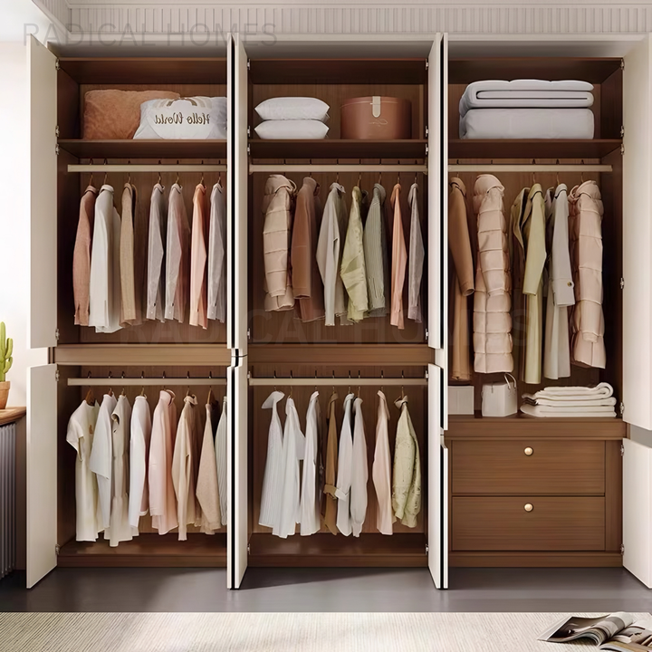 ARNES Japandi Solid Wood Wardrobe
