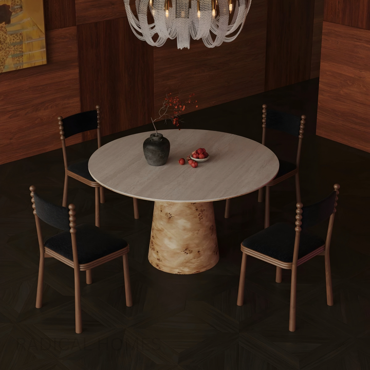 AURELIA Travertine Sintered Stone Dining Table