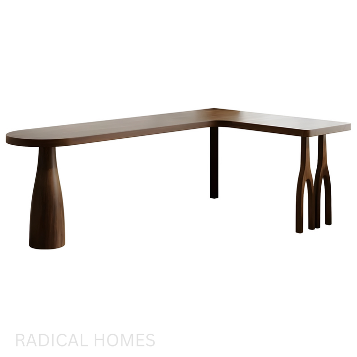 LENTO Solid Pine Wood Study Table