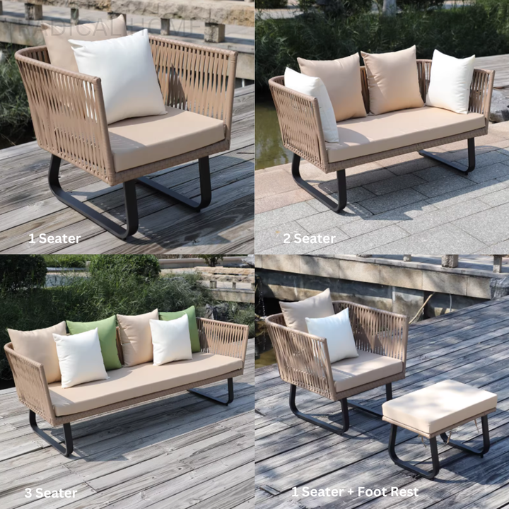 RYDEN Modern Rattan Outdoor Sofa - Radical Homes Singapore