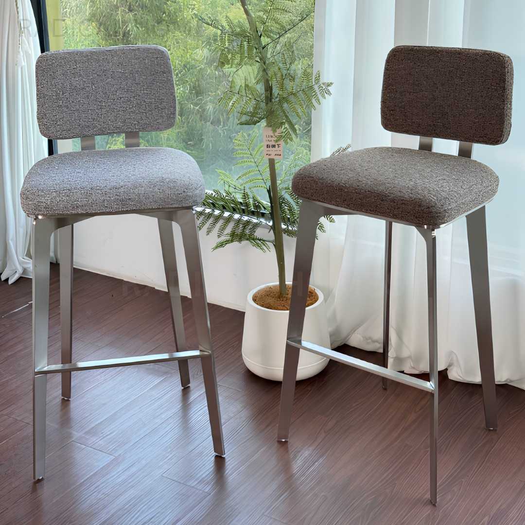 AUTOM Modern Fabric Bar Stool