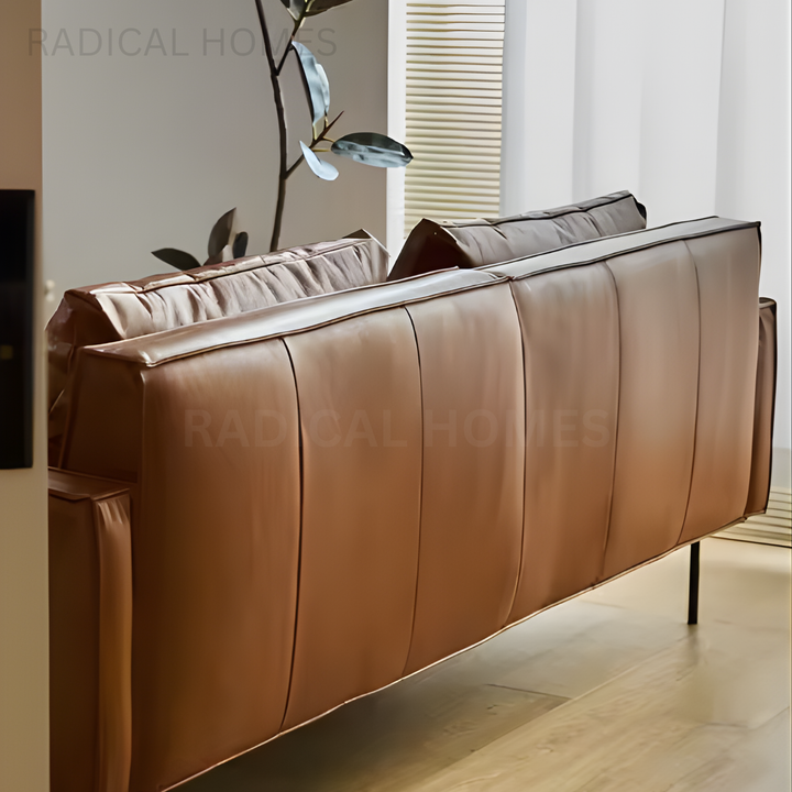 RANDY Modern Leather Sofa - Radical Homes Singapore