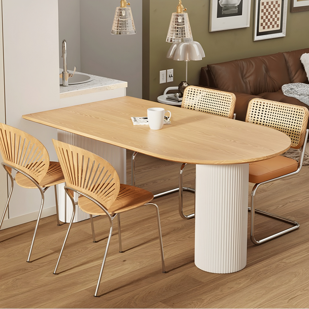JOPHO Japandi Solid Wood Dining Table