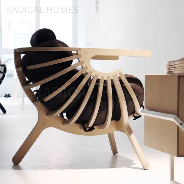 LOUCH Modern Solid Wood Lounge Chair