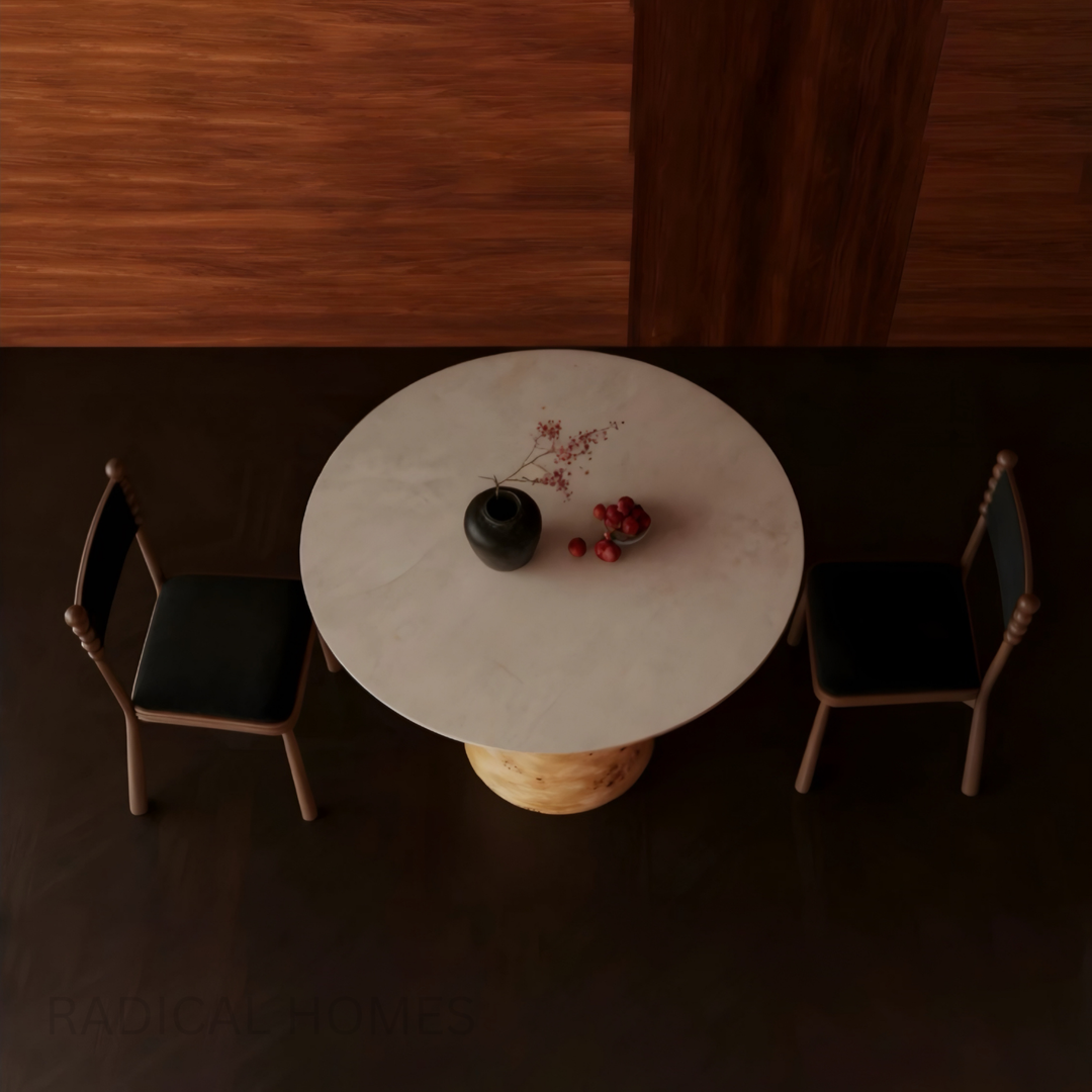 AURELIA Travertine Sintered Stone Dining Table