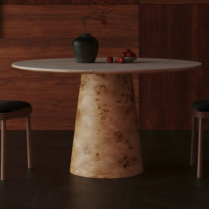 AURELIA Travertine Sintered Stone Dining Table