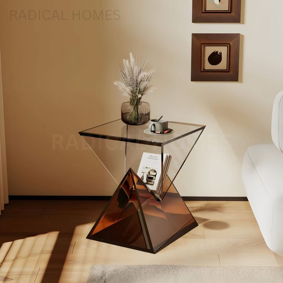CORLIA Modern Acrylic Side Table