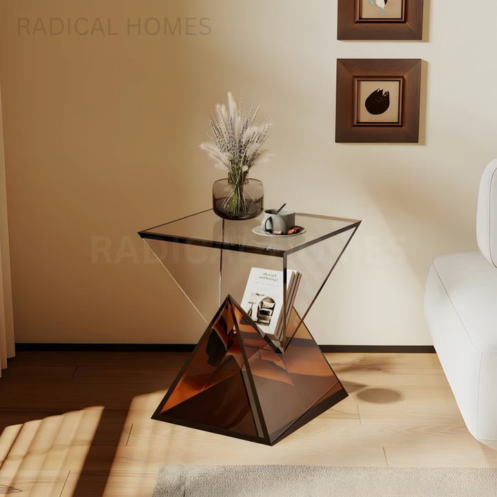 CORLIA Modern Acrylic Side Table