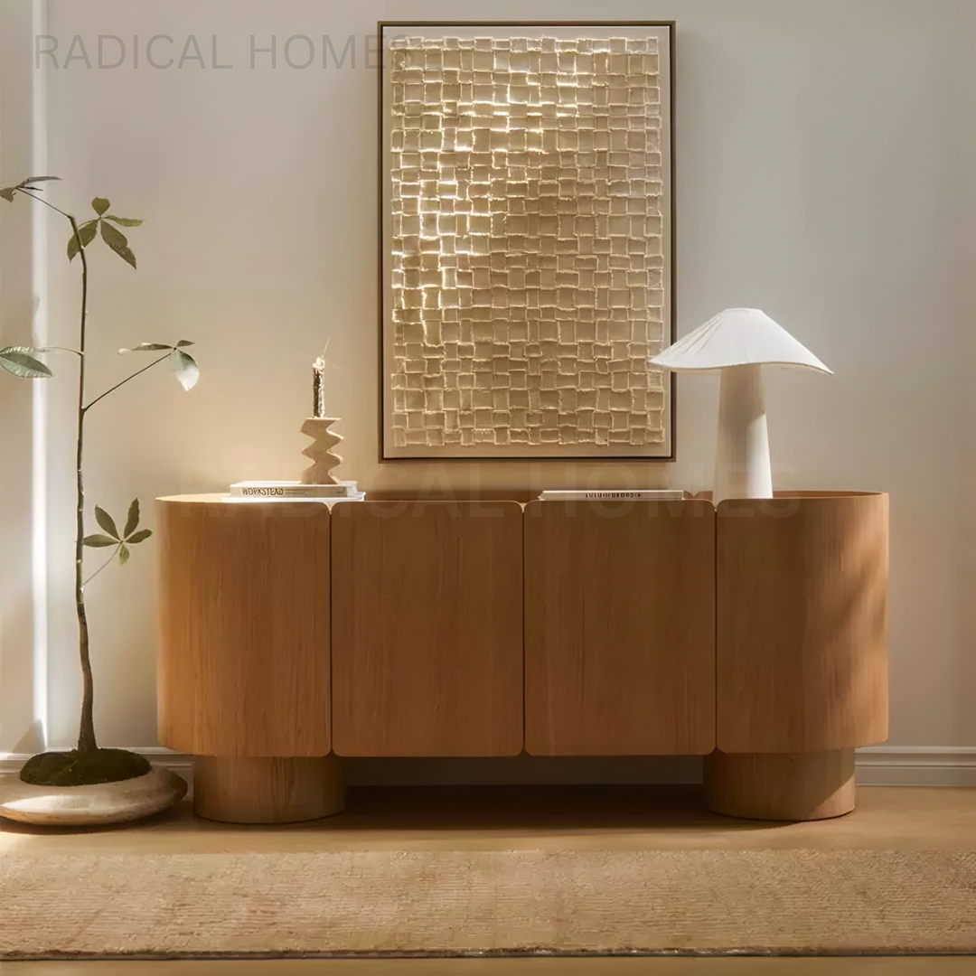 RUFFA Modern Solid Wood Sideboard - Radical Homes Singapore