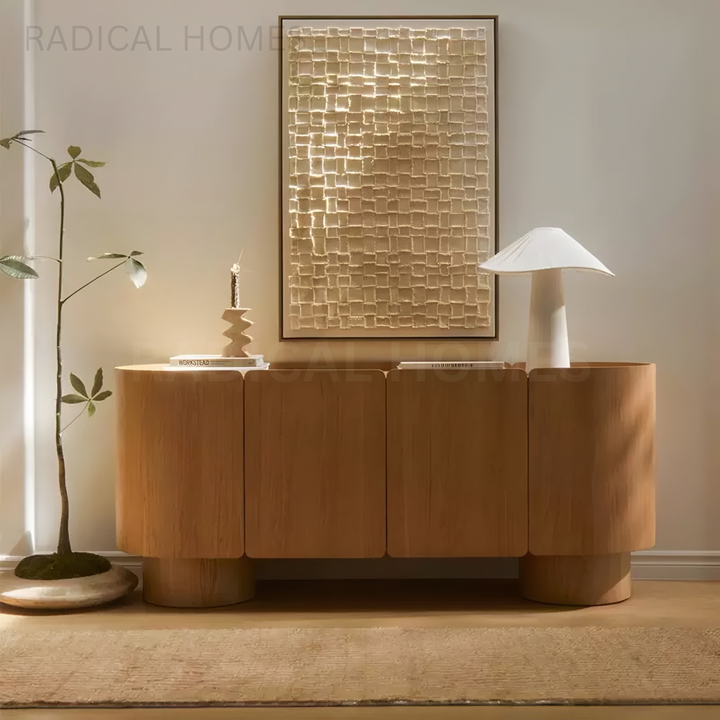 RUFFA Modern Solid Wood Sideboard - Radical Homes Singapore