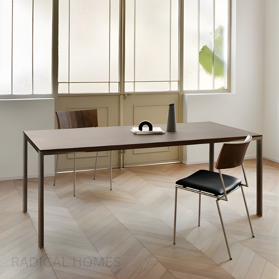 ROCAMEI Modern Walnut Dining Table