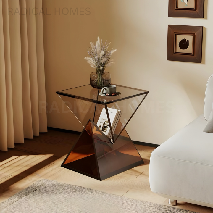CORLIA Modern Acrylic Side Table