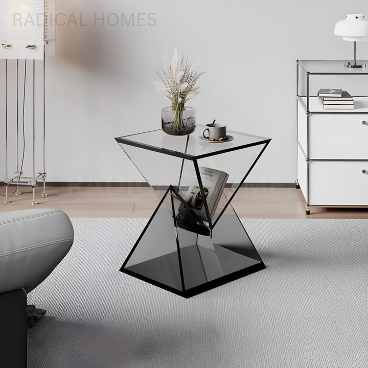 CORLIA Modern Acrylic Side Table