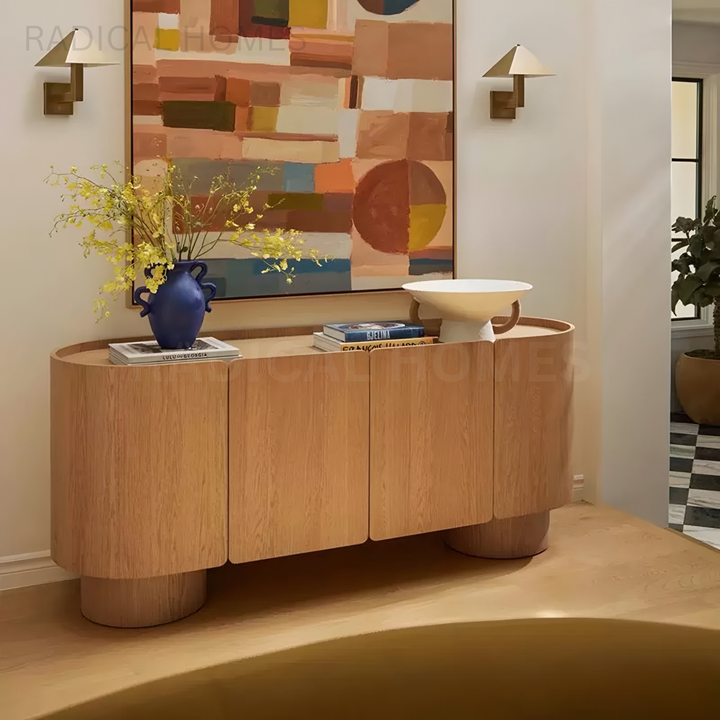 RUFFA Modern Solid Wood Sideboard - Radical Homes Singapore