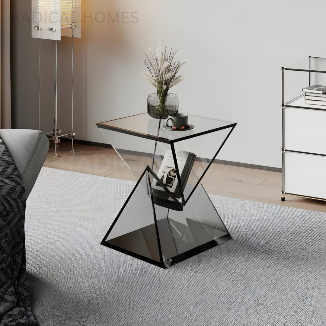 CORLIA Modern Acrylic Side Table