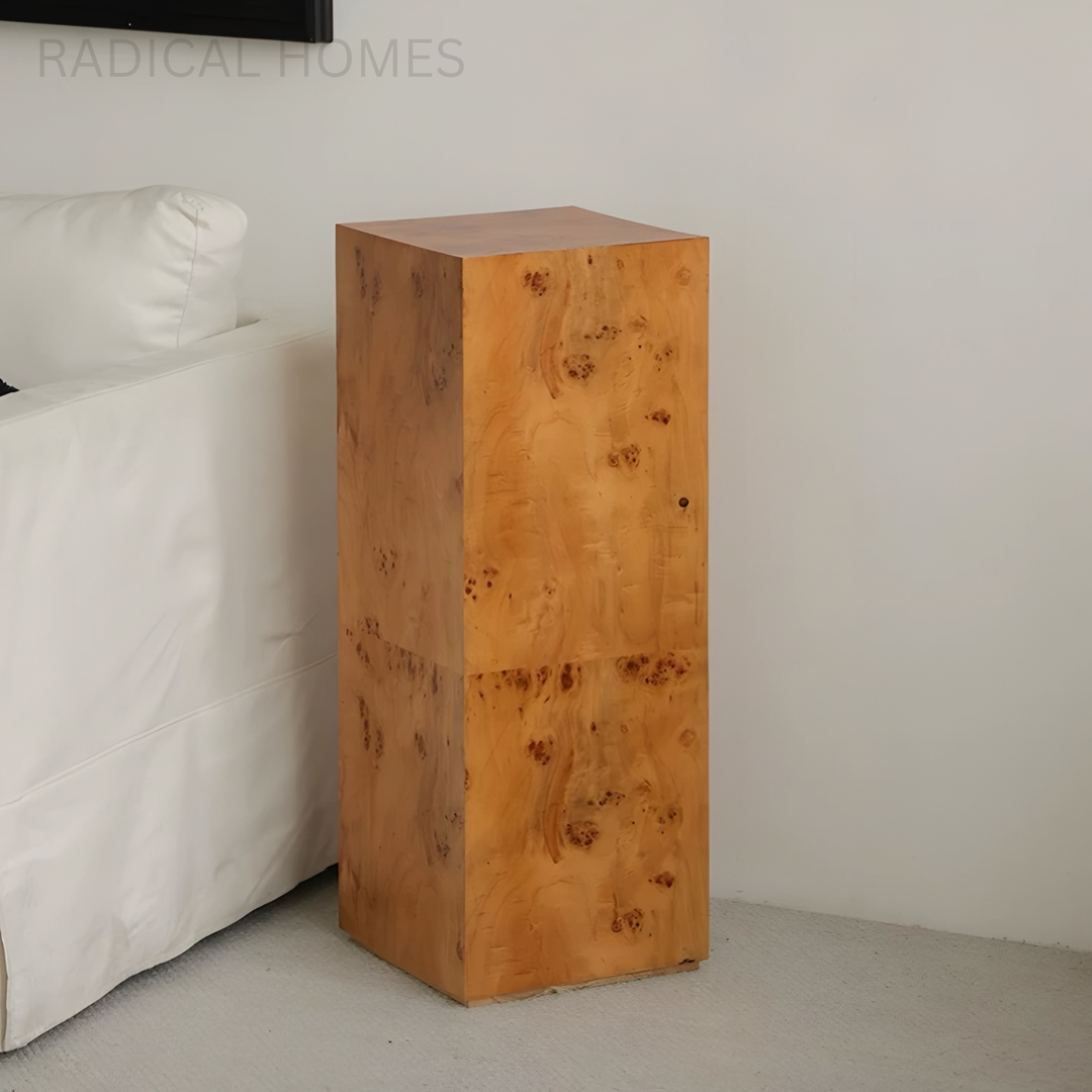 ZORVANI Modern Mappa Burl Pedestal - Radical Homes Singapore