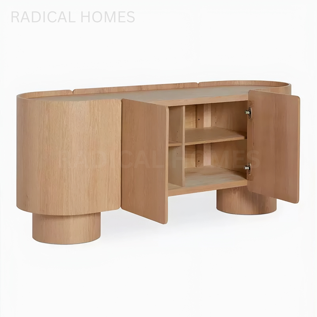 RUFFA Modern Solid Wood Sideboard - Radical Homes Singapore