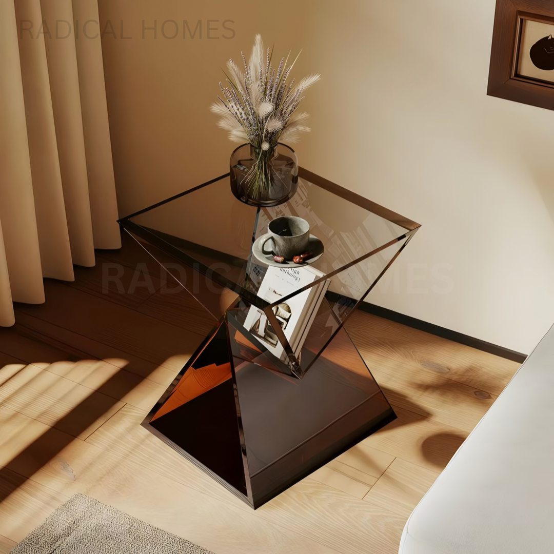 CORLIA Modern Acrylic Side Table