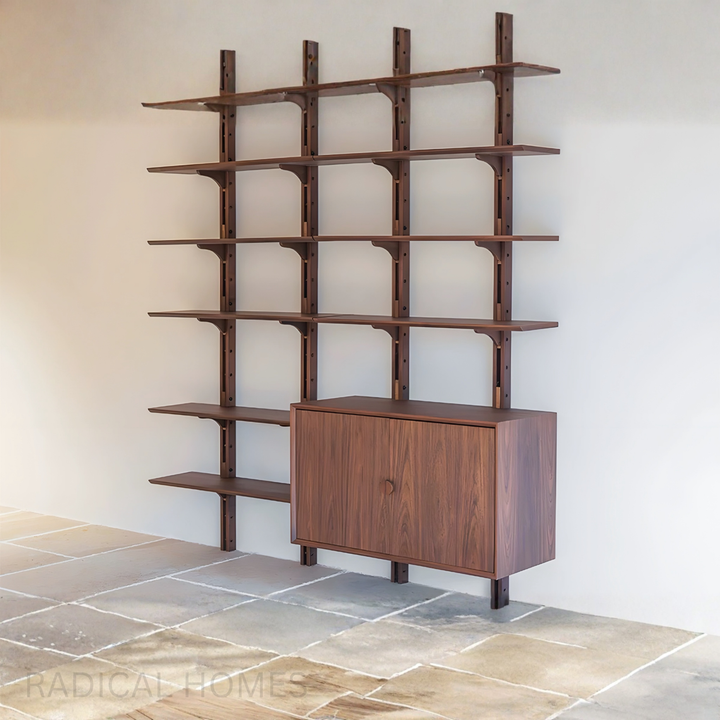 CAPO Modern Solid Wood Wall Mounted Shelf