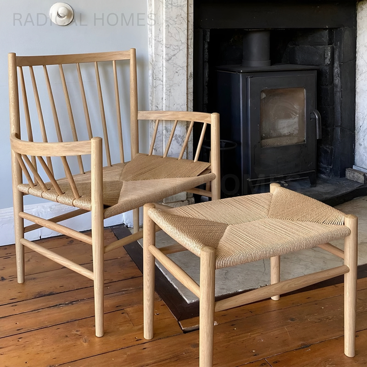 CHONG Vintage Solid Wood Leisure Chair