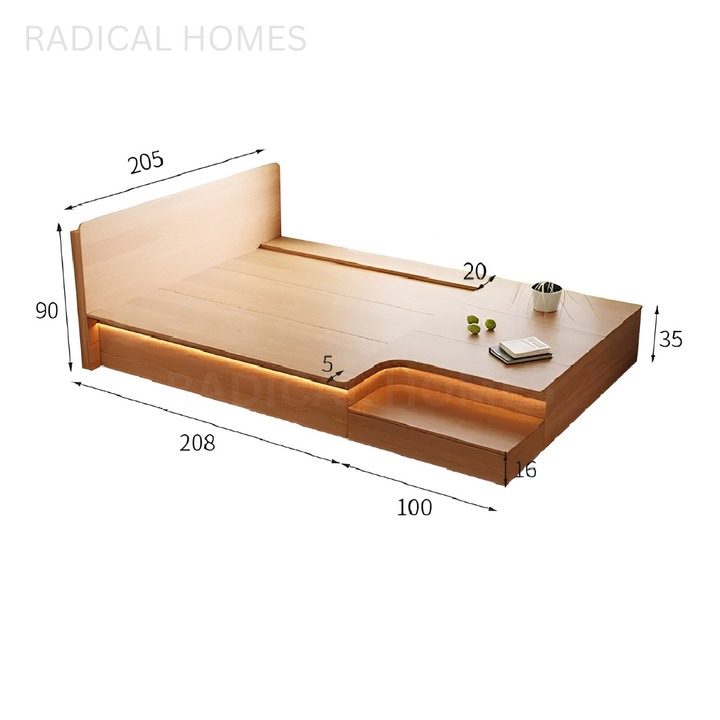 AIZIO Japanese Platform Bedframe
