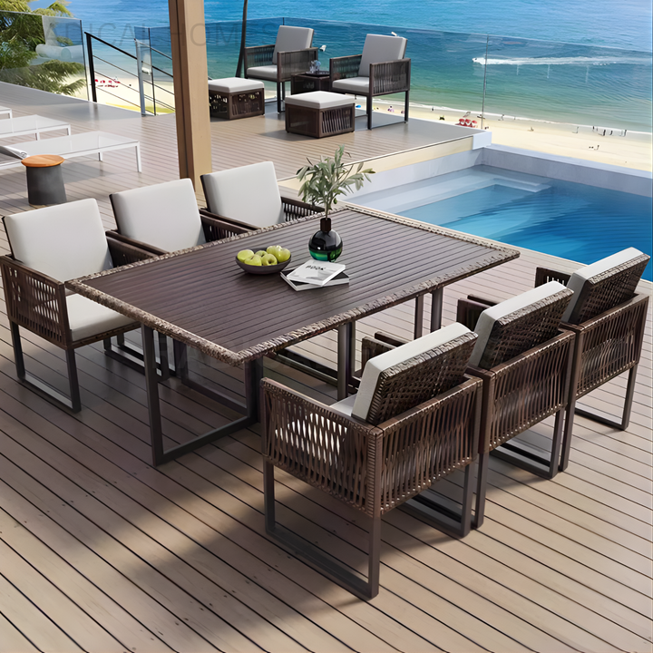KARICE Modern Outdoor Table and Chairs - Radical Homes Singapore