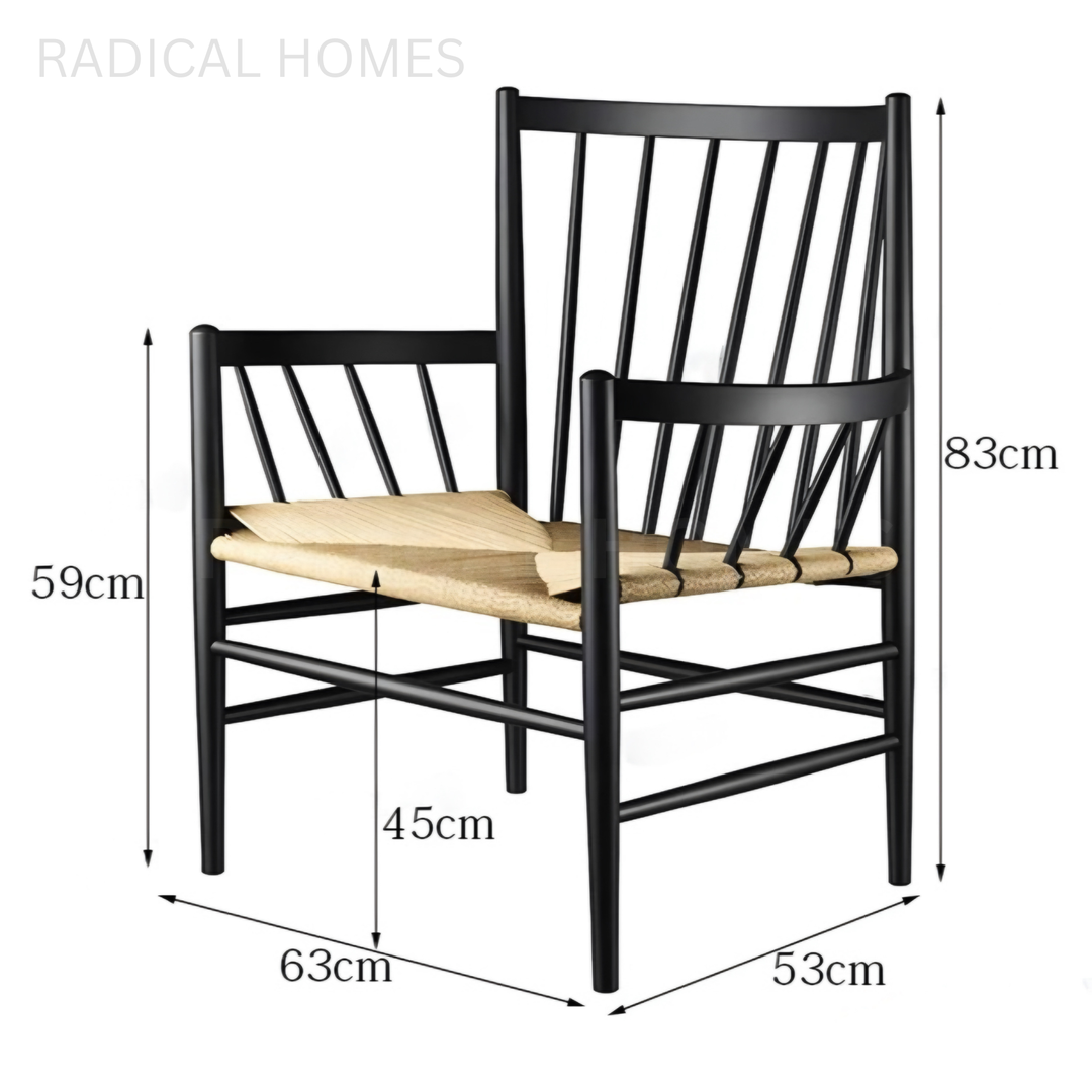 CHONG Vintage Solid Wood Leisure Chair