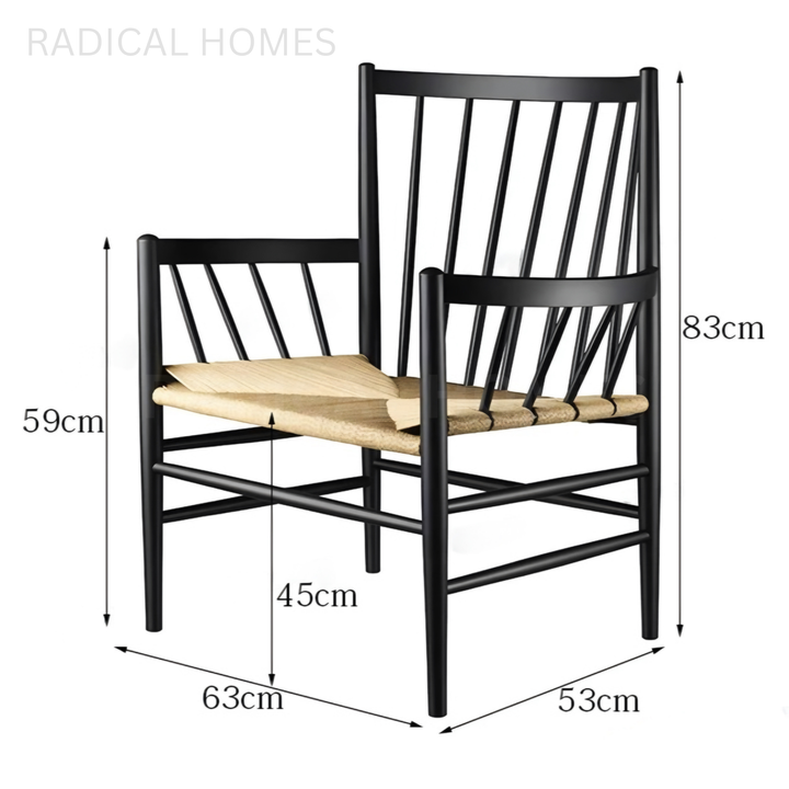 CHONG Vintage Solid Wood Leisure Chair