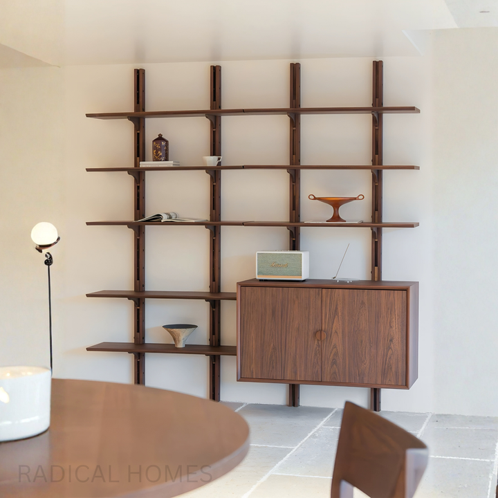 CAPO Modern Solid Wood Wall Mounted Shelf