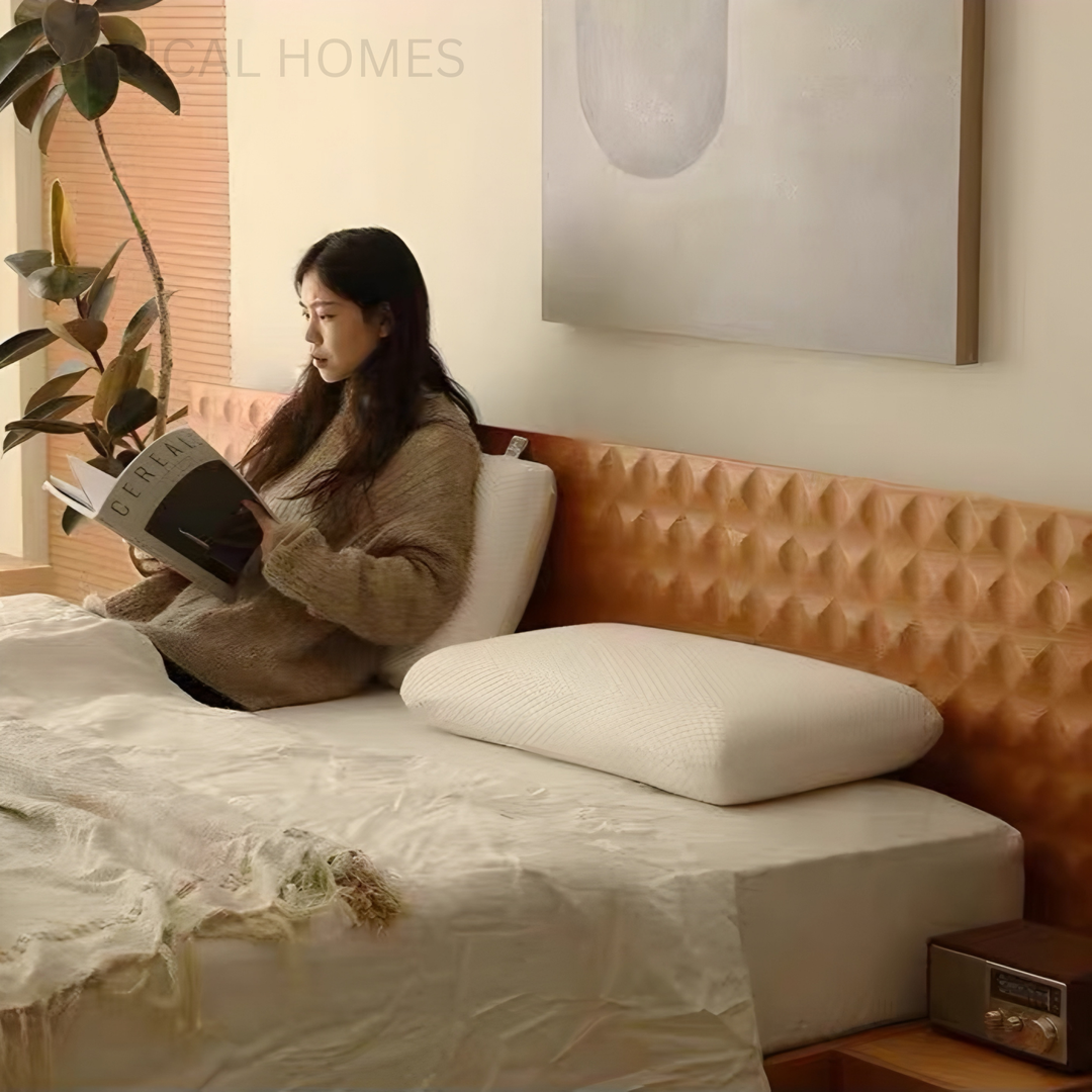 ELVON Modern Solid Wood Bedframe - Radical Homes Singapore