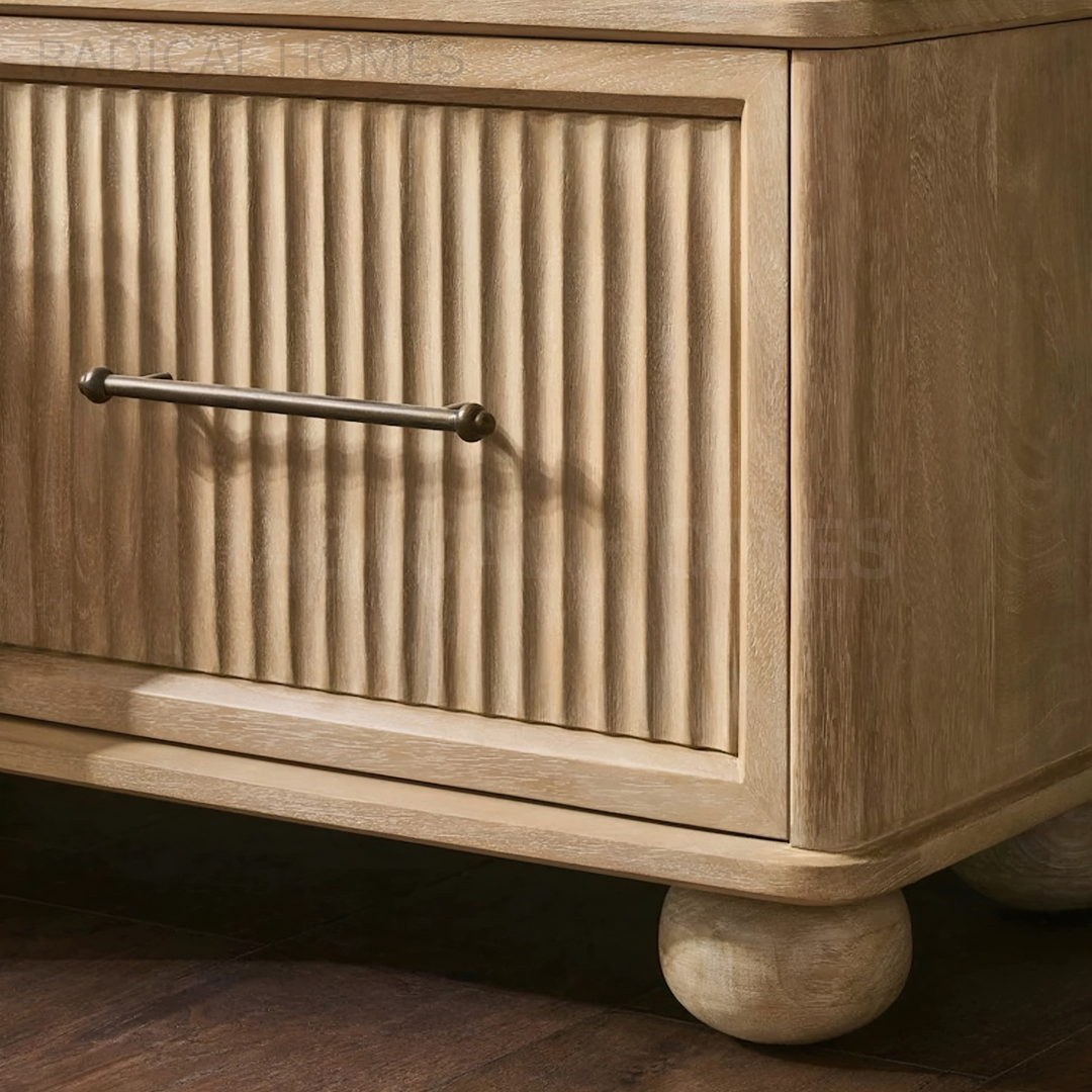 WELDA Modern Solid Wood Shelf - Radical Homes Singapore