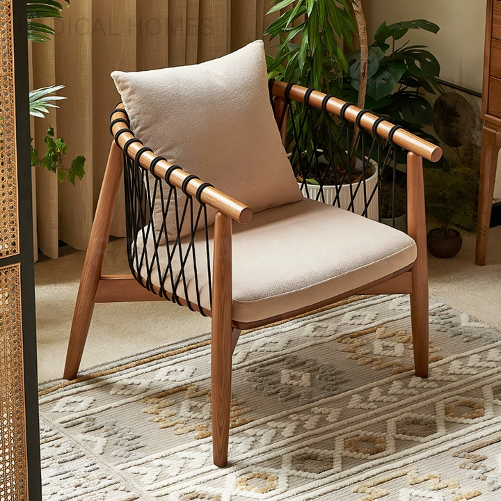 ERLDEN Modern Solid Wood Leisure Chair