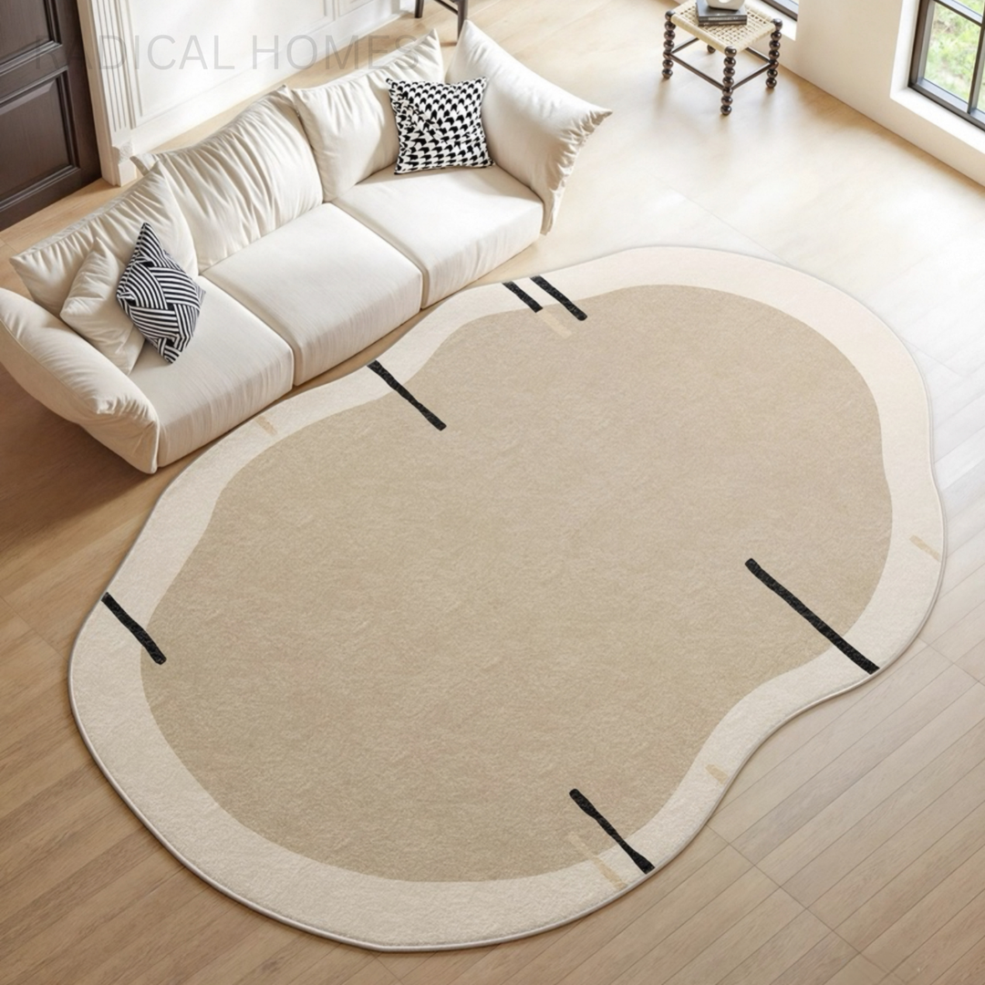CALDOR Modern Curved Floor Rug - Radical Homes Singapore