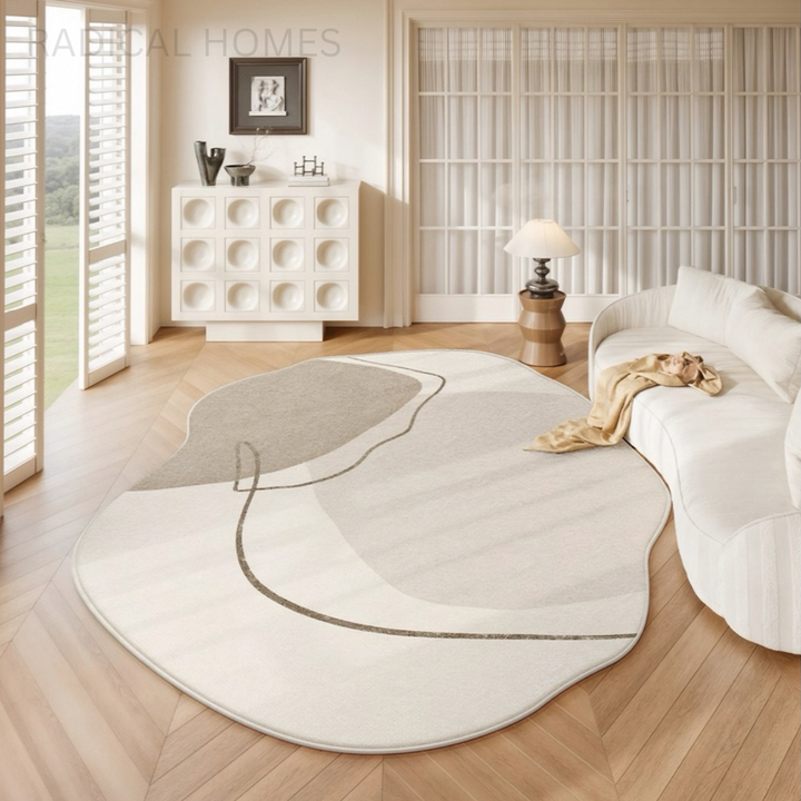 CALDOR Modern Curved Floor Rug - Radical Homes Singapore