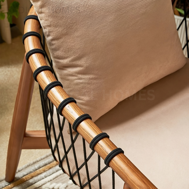 ERLDEN Modern Solid Wood Leisure Chair