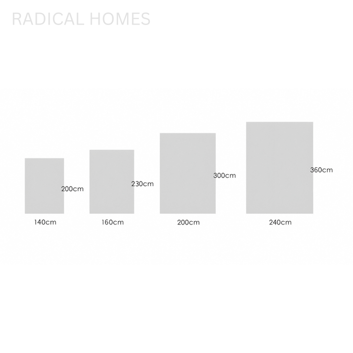 CALDOR Modern Curved Floor Rug - Radical Homes Singapore