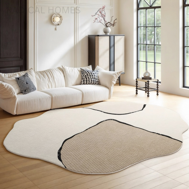 CALDOR Modern Curved Floor Rug - Radical Homes Singapore