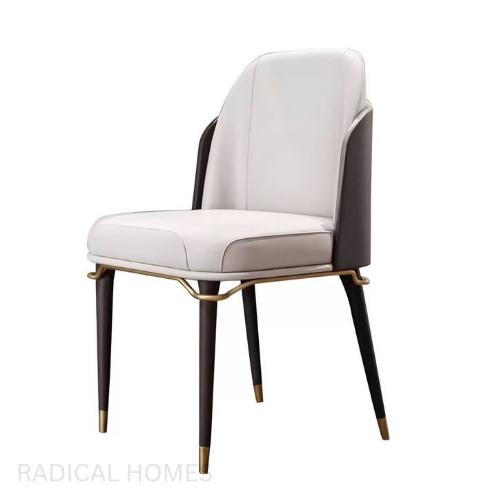 VELLUTO Modern Leather Dining Chair - Radical Homes Singapore