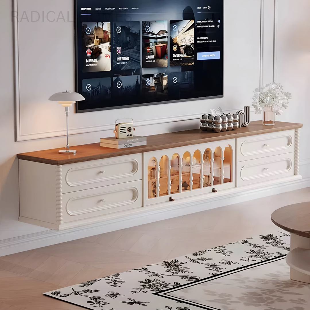 ALVIREN Victorian TV Console