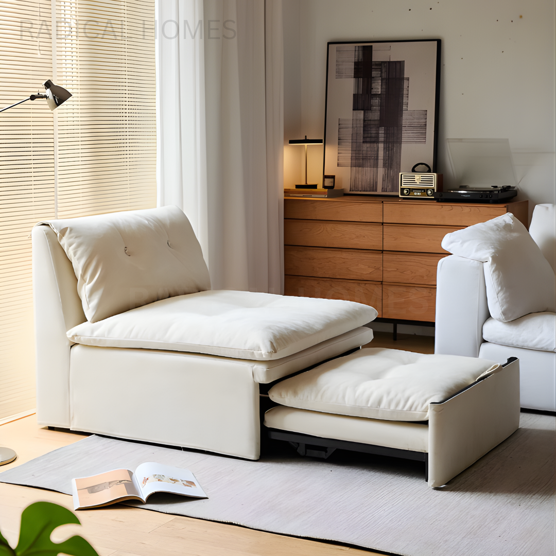 HERSHEY Modern Leather Sofa Bed - Radical Homes Singapore
