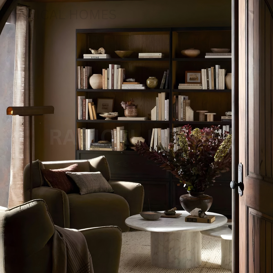 ELLOW Modern Solid Wood Bookshelf - Radical Homes Singapore