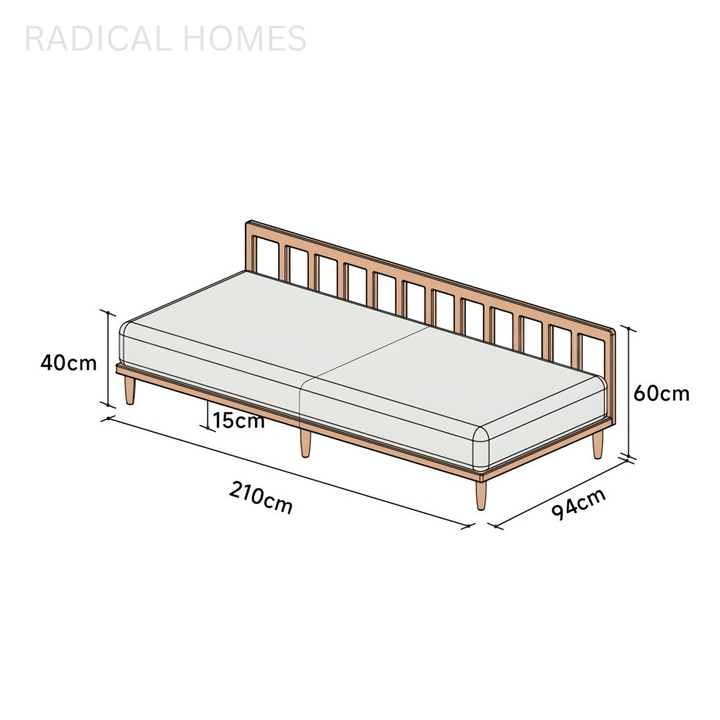 SYLVARA Japandi Fabric Sofa - Radical Homes Singapore