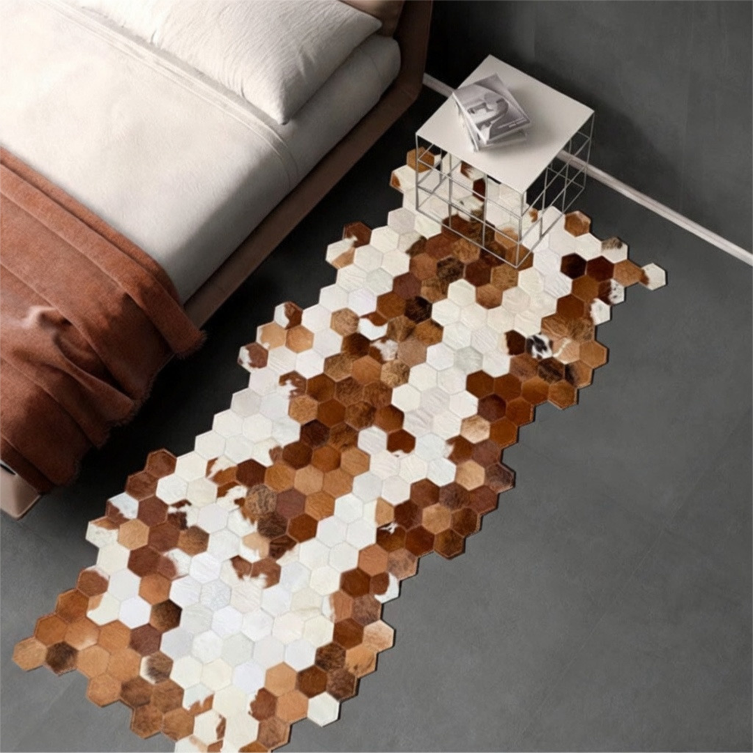 RUFUS Cowhide Leather Rug