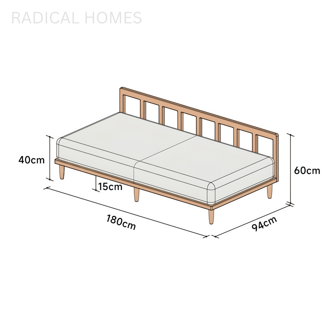 SYLVARA Japandi Fabric Sofa - Radical Homes Singapore