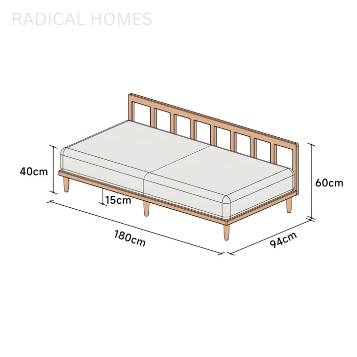 SYLVARA Japandi Fabric Sofa - Radical Homes Singapore