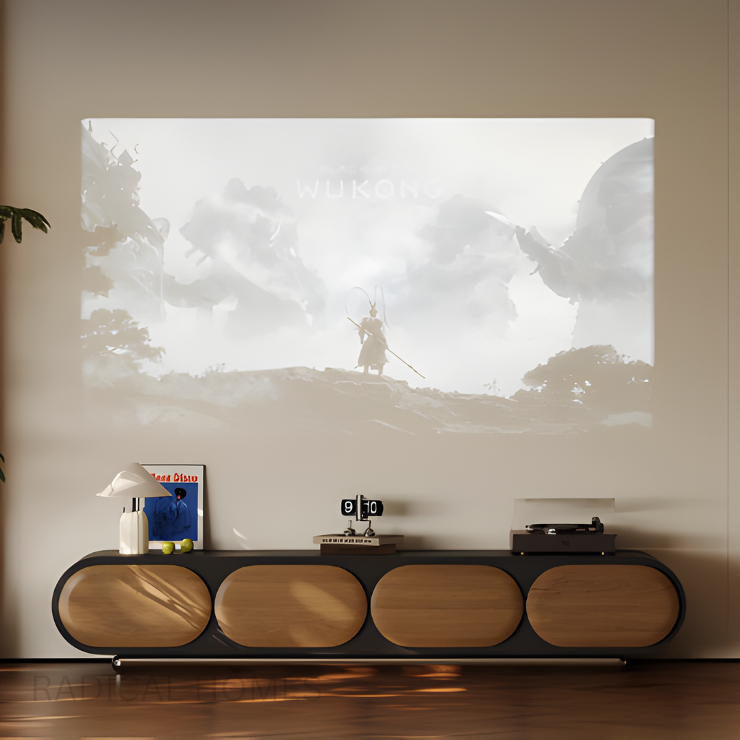 ELRYIN Modern Solid Wood TV Console