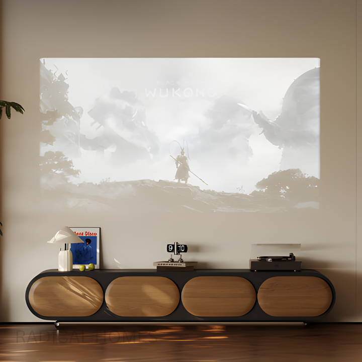 ELRYIN Modern Solid Wood TV Console